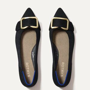 Rothy's The Emblem Point II (Black, Size 9.5)